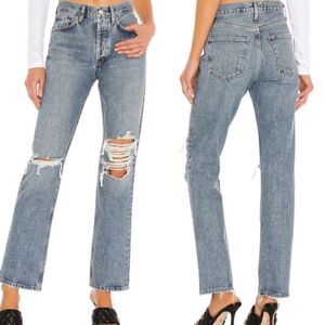 AGOLDE Lana Mid Rise Vintage Straight Jean in Backdrop Size 24 NWT